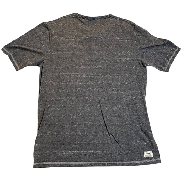 Vans Mens Henley Shirt XL Gray Heather Heritage Cotton Blend Casual - Picture 2 of 14